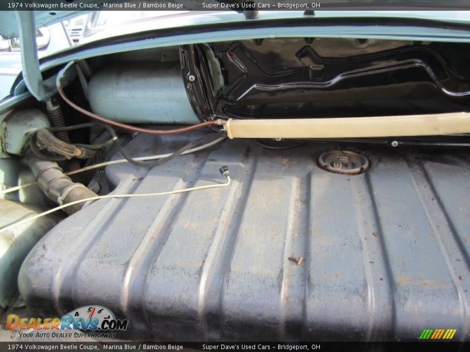 1974 Volkswagen Beetle Coupe Marina Blue / Bamboo Beige Photo #24