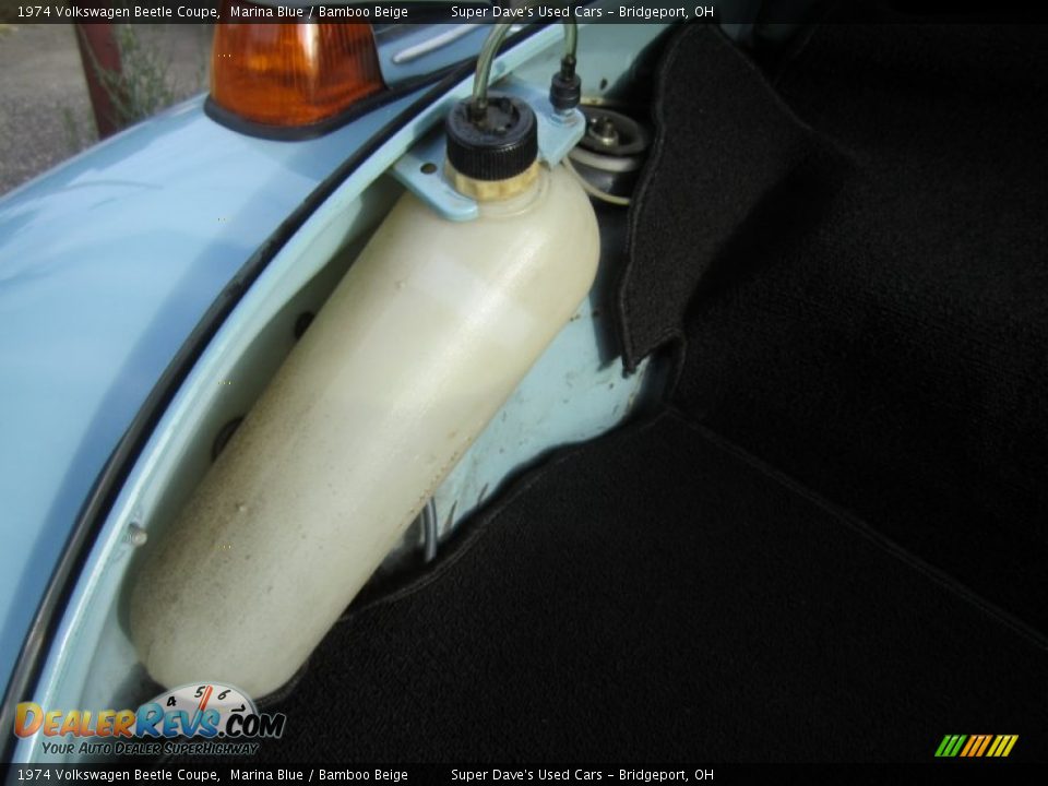 1974 Volkswagen Beetle Coupe Marina Blue / Bamboo Beige Photo #27