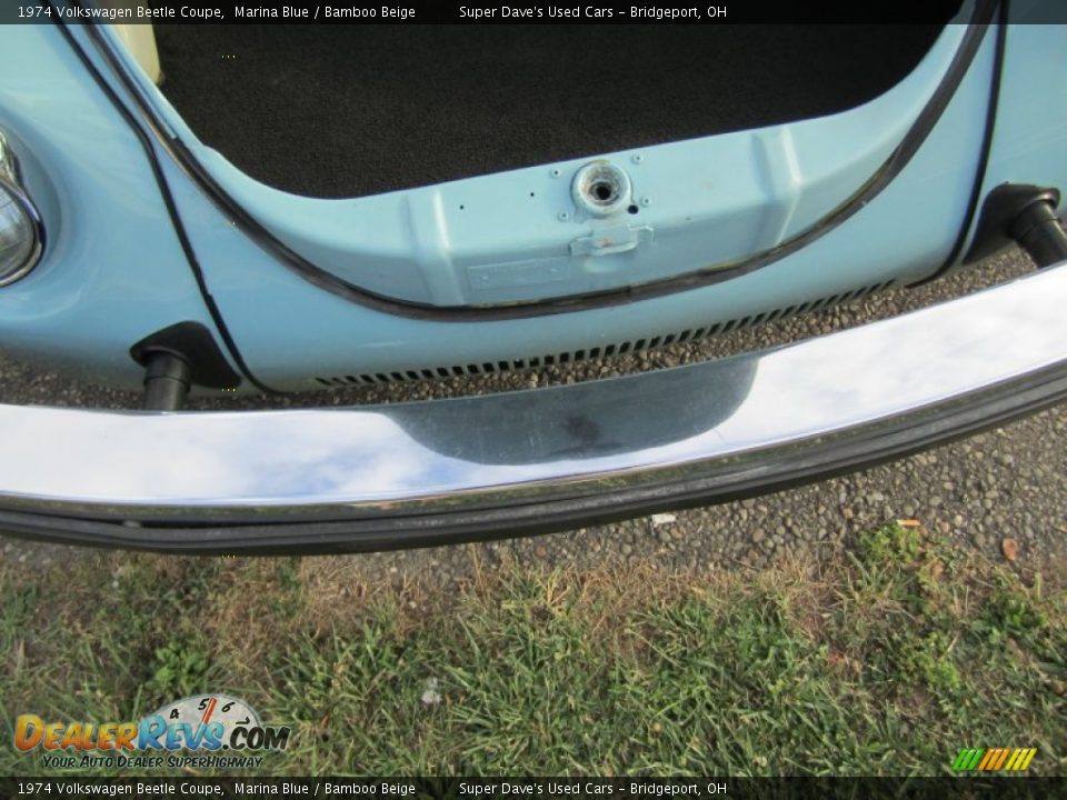 1974 Volkswagen Beetle Coupe Marina Blue / Bamboo Beige Photo #28
