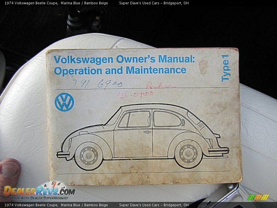 Books/Manuals of 1974 Volkswagen Beetle Coupe Photo #29