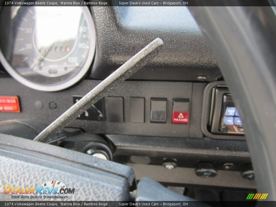 1974 Volkswagen Beetle Coupe Marina Blue / Bamboo Beige Photo #31