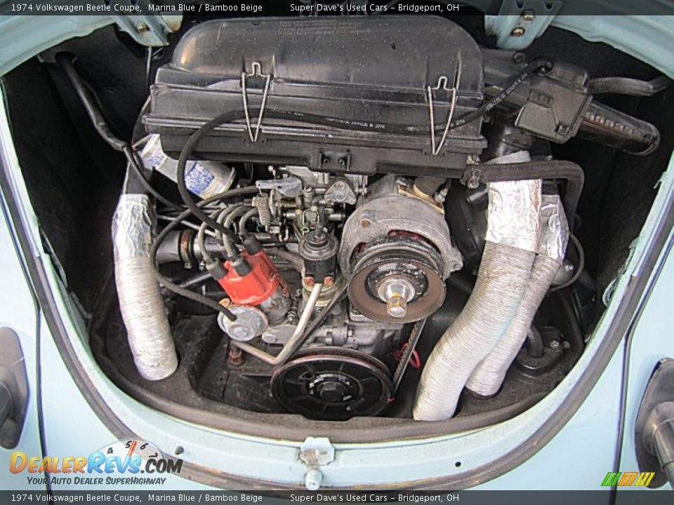 1974 Volkswagen Beetle Coupe 1915 cc Flat 4 Cylinder Engine Photo #33
