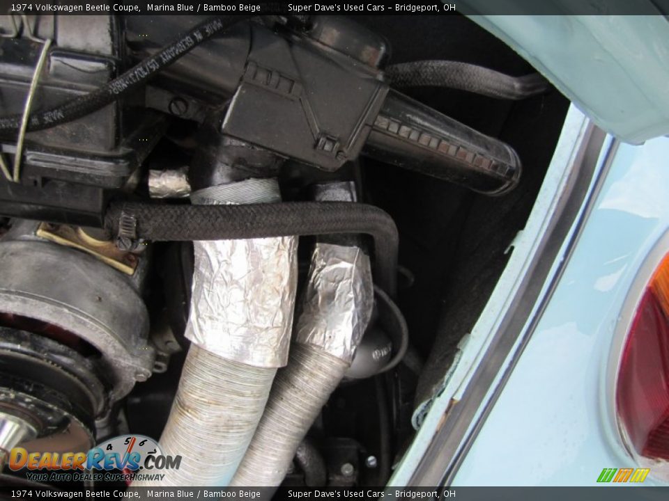 1974 Volkswagen Beetle Coupe Marina Blue / Bamboo Beige Photo #34
