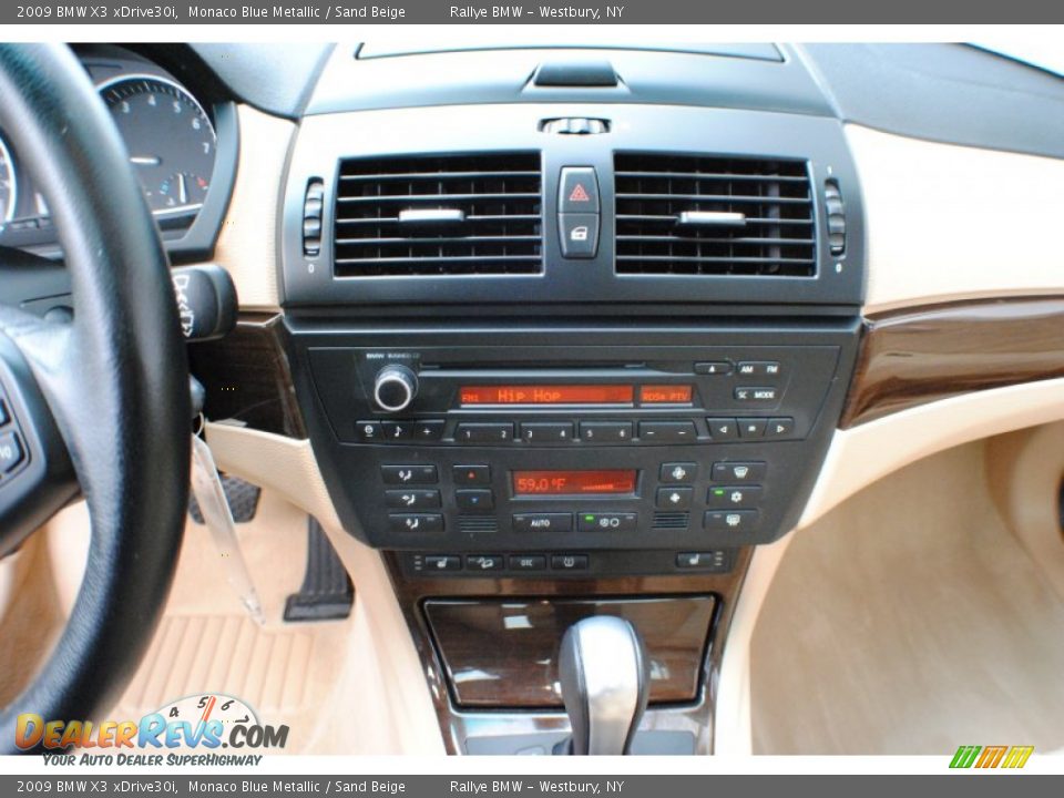 2009 BMW X3 xDrive30i Monaco Blue Metallic / Sand Beige Photo #13