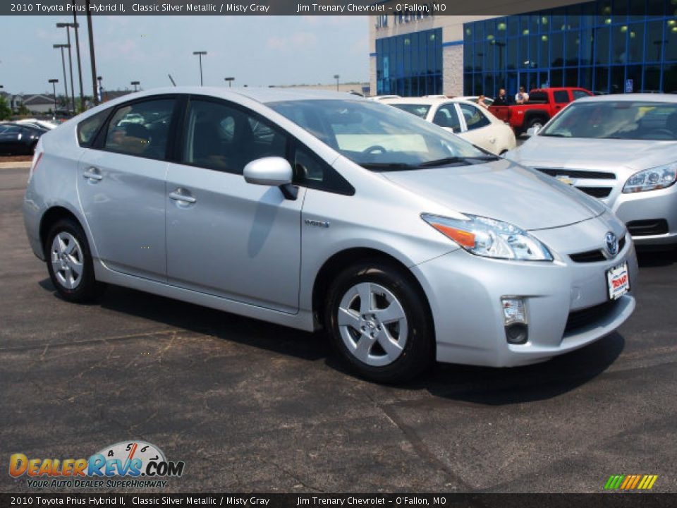 2010 Toyota Prius Hybrid II Classic Silver Metallic / Misty Gray Photo #2