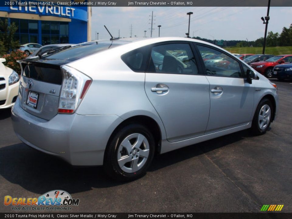 2010 Toyota Prius Hybrid II Classic Silver Metallic / Misty Gray Photo #3