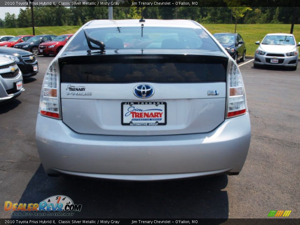 2010 Toyota Prius Hybrid II Classic Silver Metallic / Misty Gray Photo #6
