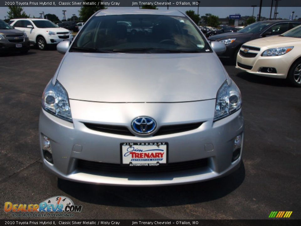 2010 Toyota Prius Hybrid II Classic Silver Metallic / Misty Gray Photo #8