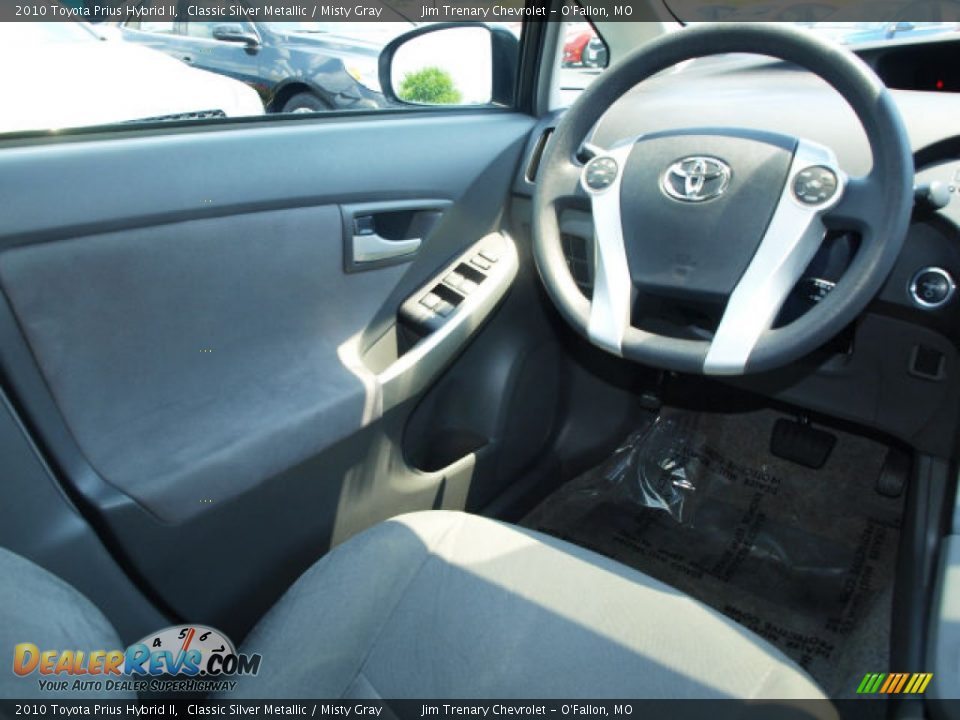 2010 Toyota Prius Hybrid II Classic Silver Metallic / Misty Gray Photo #11