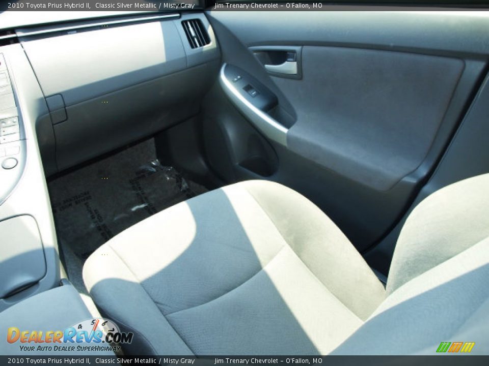 2010 Toyota Prius Hybrid II Classic Silver Metallic / Misty Gray Photo #13