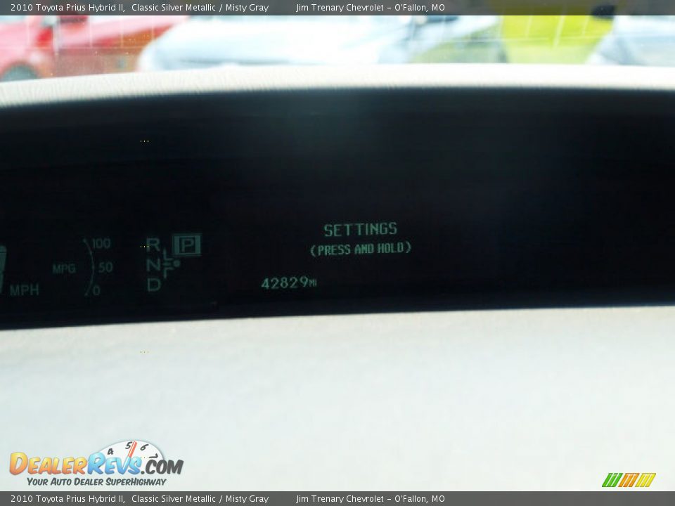 2010 Toyota Prius Hybrid II Classic Silver Metallic / Misty Gray Photo #14