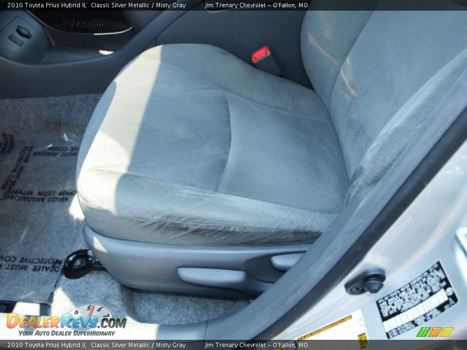 2010 Toyota Prius Hybrid II Classic Silver Metallic / Misty Gray Photo #16
