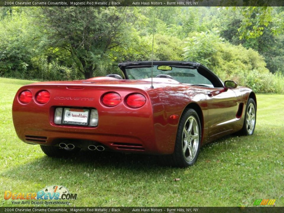 2004 Chevrolet Corvette Convertible Magnetic Red Metallic / Black Photo #7