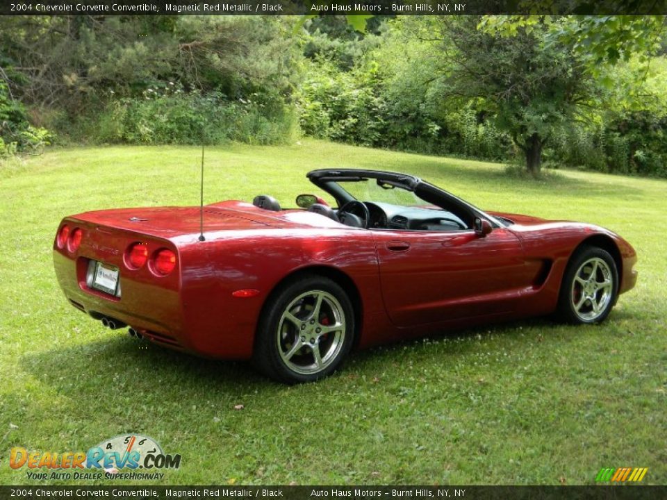 2004 Chevrolet Corvette Convertible Magnetic Red Metallic / Black Photo #8