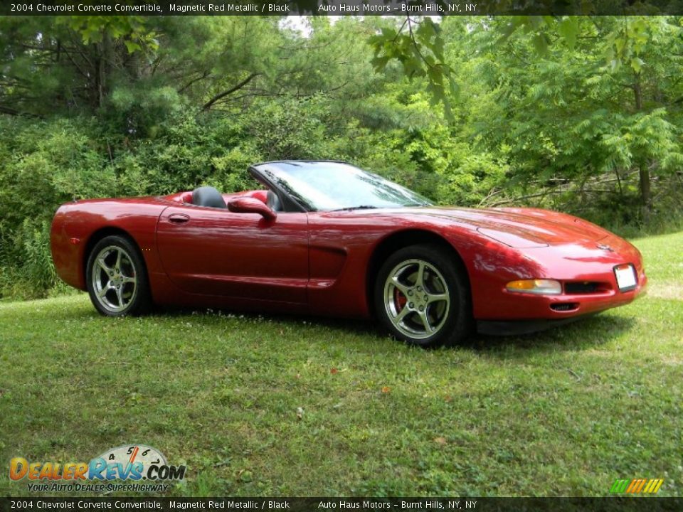 2004 Chevrolet Corvette Convertible Magnetic Red Metallic / Black Photo #10