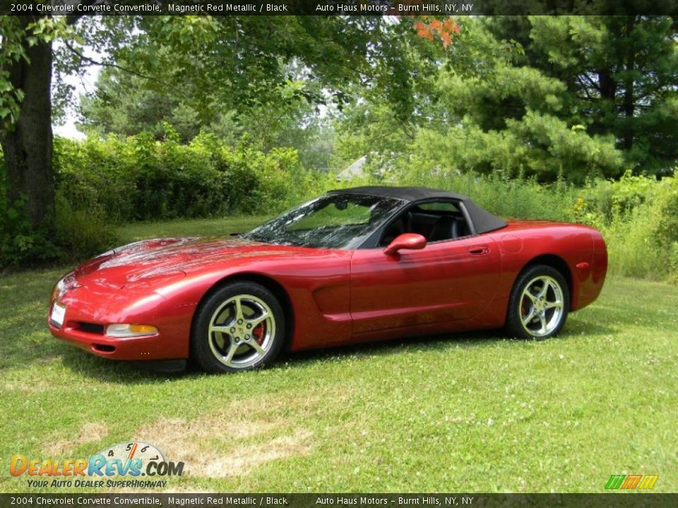 2004 Chevrolet Corvette Convertible Magnetic Red Metallic / Black Photo #14