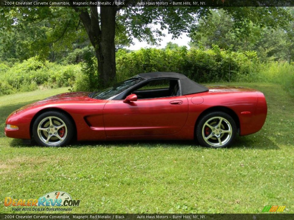 2004 Chevrolet Corvette Convertible Magnetic Red Metallic / Black Photo #15