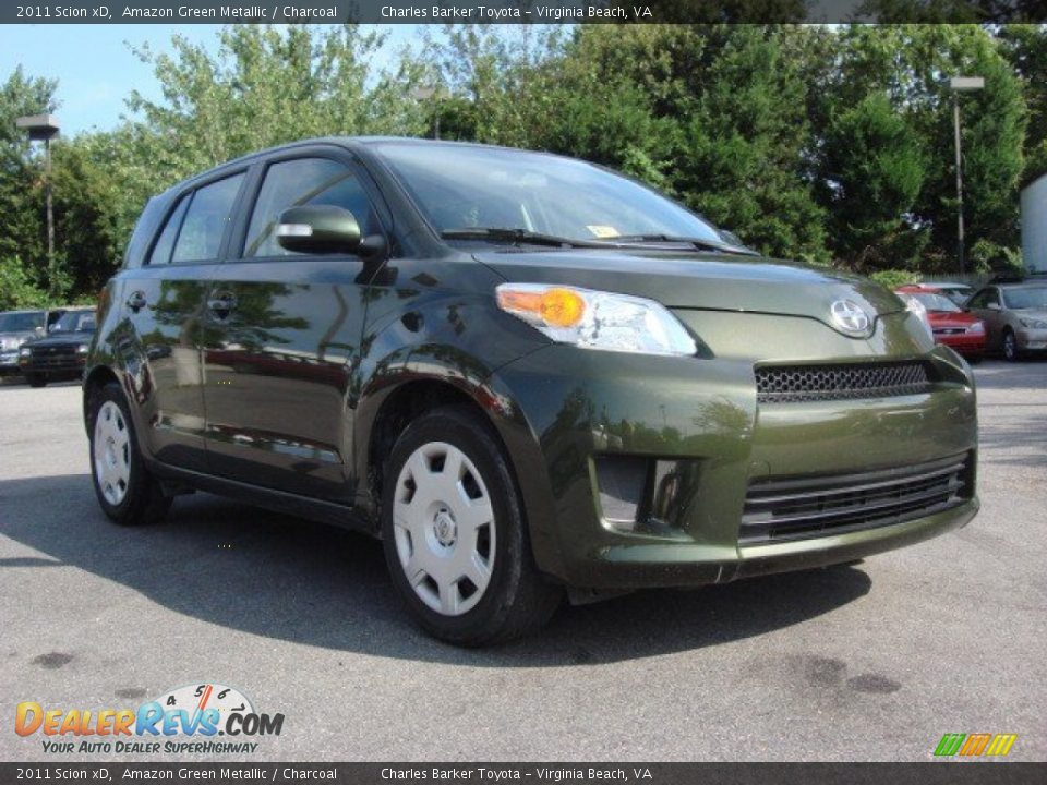 2011 Scion xD Amazon Green Metallic / Charcoal Photo #1