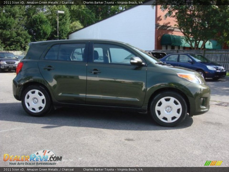 2011 Scion xD Amazon Green Metallic / Charcoal Photo #3