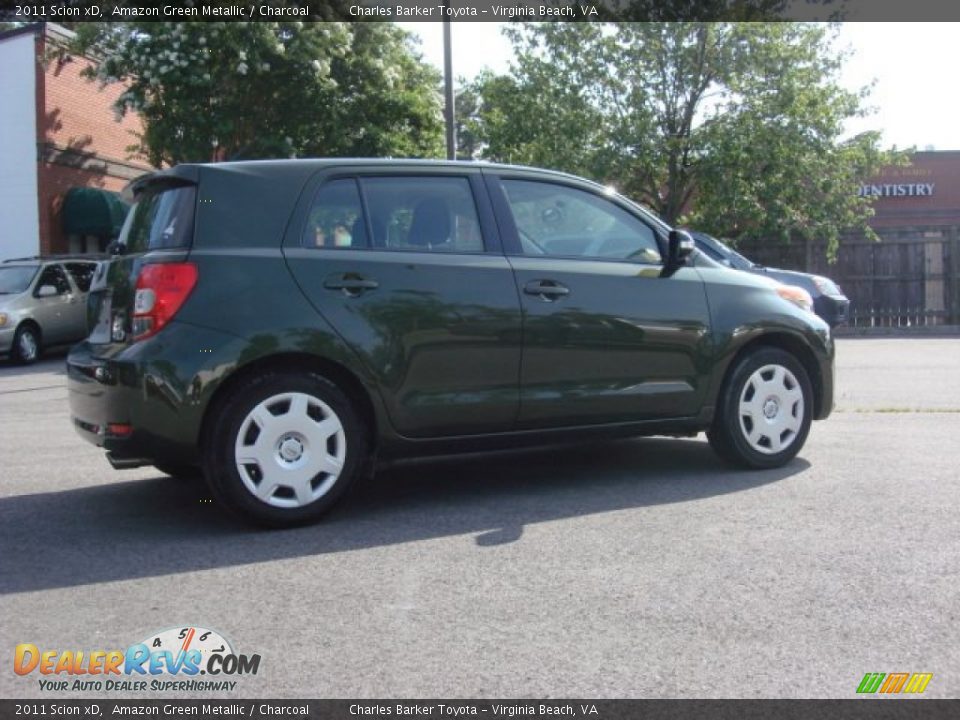 2011 Scion xD Amazon Green Metallic / Charcoal Photo #4