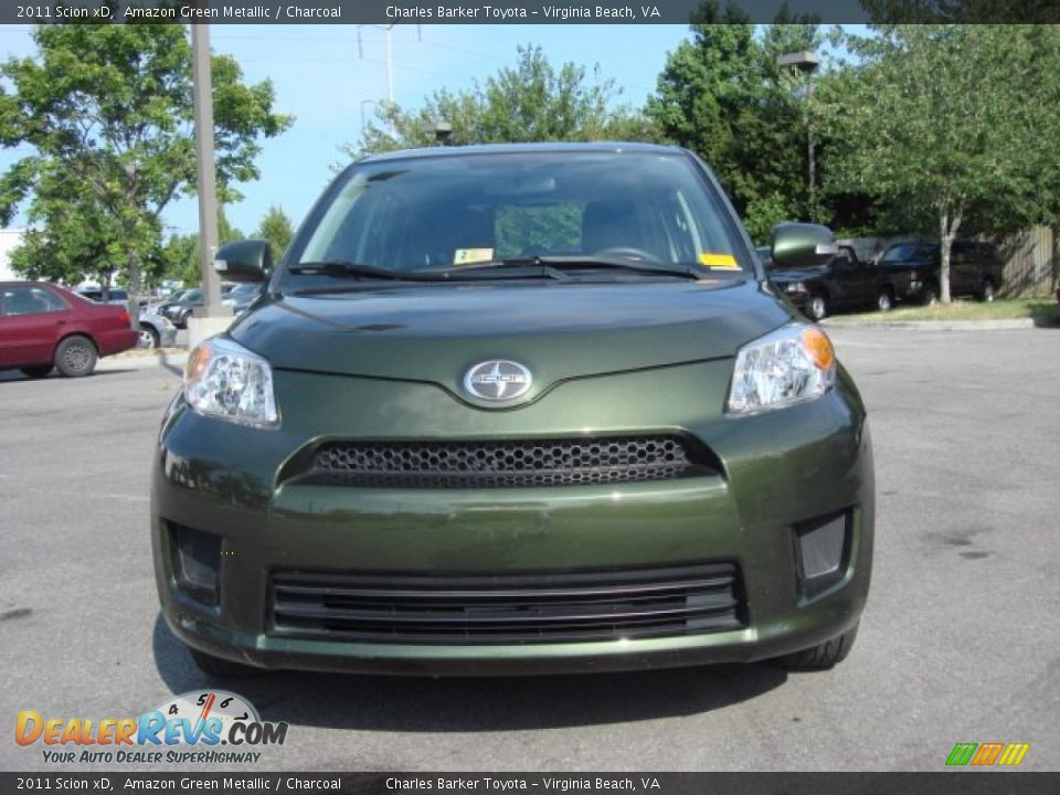 2011 Scion xD Amazon Green Metallic / Charcoal Photo #7