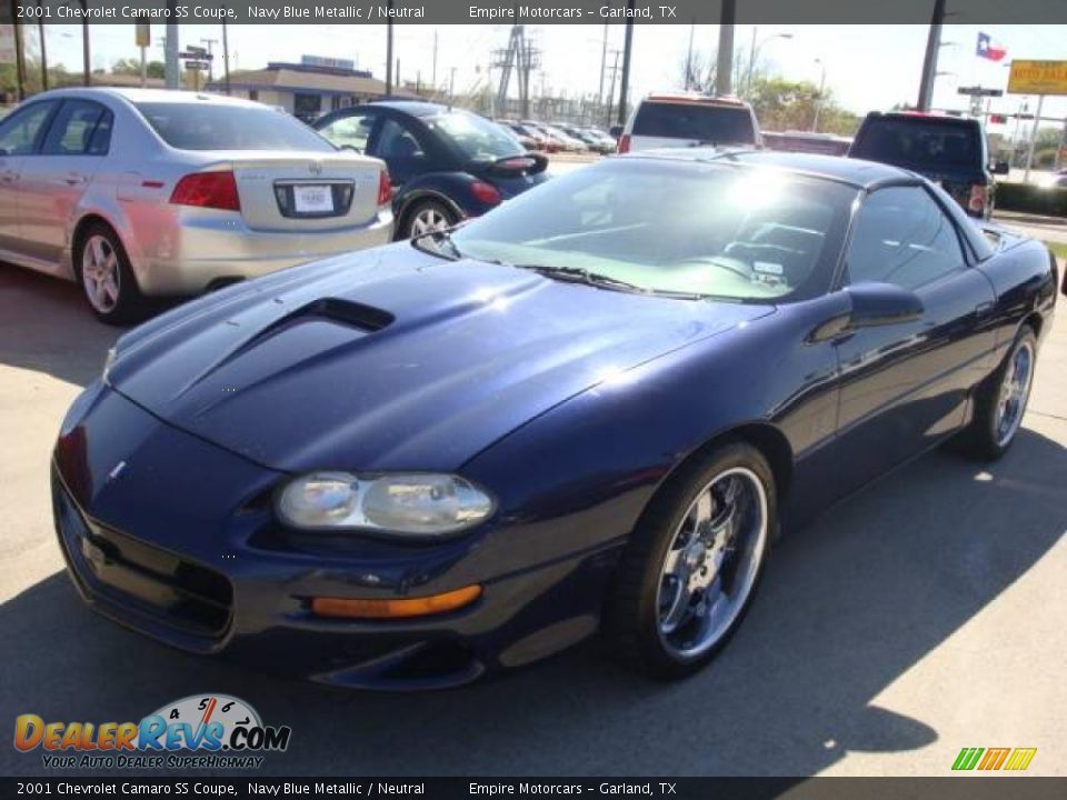 2001 Chevrolet Camaro SS Coupe Navy Blue Metallic / Neutral Photo #1