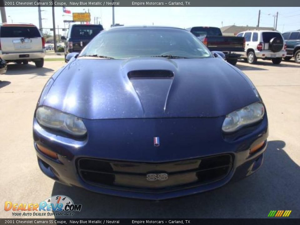 2001 Chevrolet Camaro SS Coupe Navy Blue Metallic / Neutral Photo #3