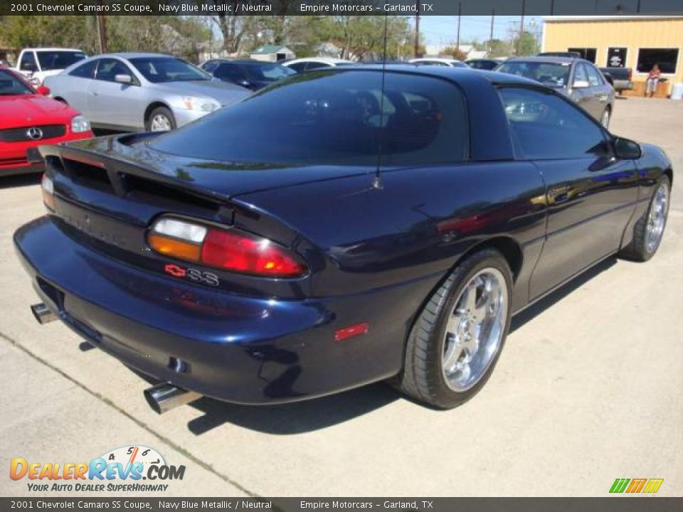 2001 Chevrolet Camaro SS Coupe Navy Blue Metallic / Neutral Photo #5