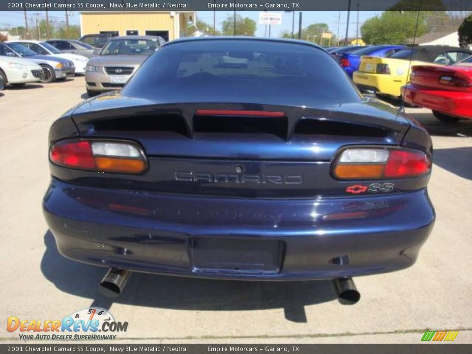 2001 Chevrolet Camaro SS Coupe Navy Blue Metallic / Neutral Photo #6