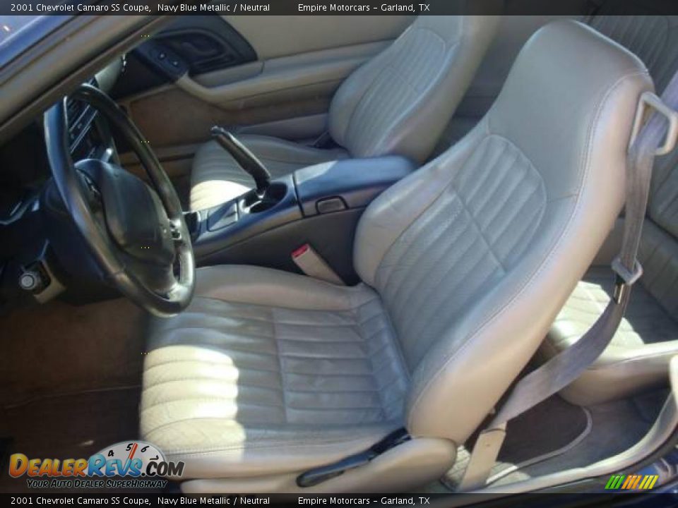 2001 Chevrolet Camaro SS Coupe Navy Blue Metallic / Neutral Photo #7