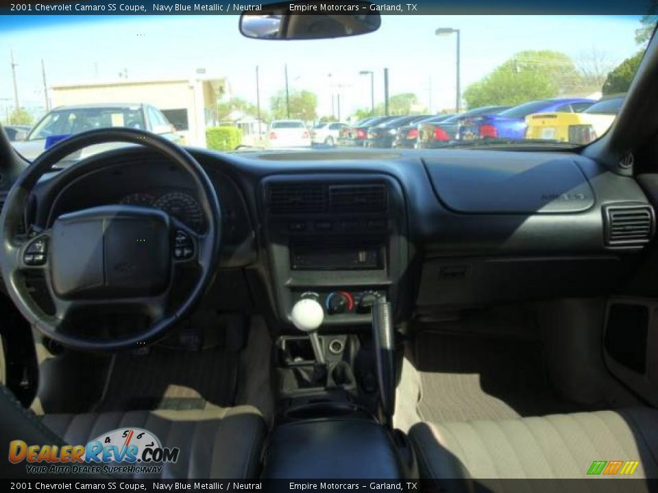 2001 Chevrolet Camaro SS Coupe Navy Blue Metallic / Neutral Photo #9