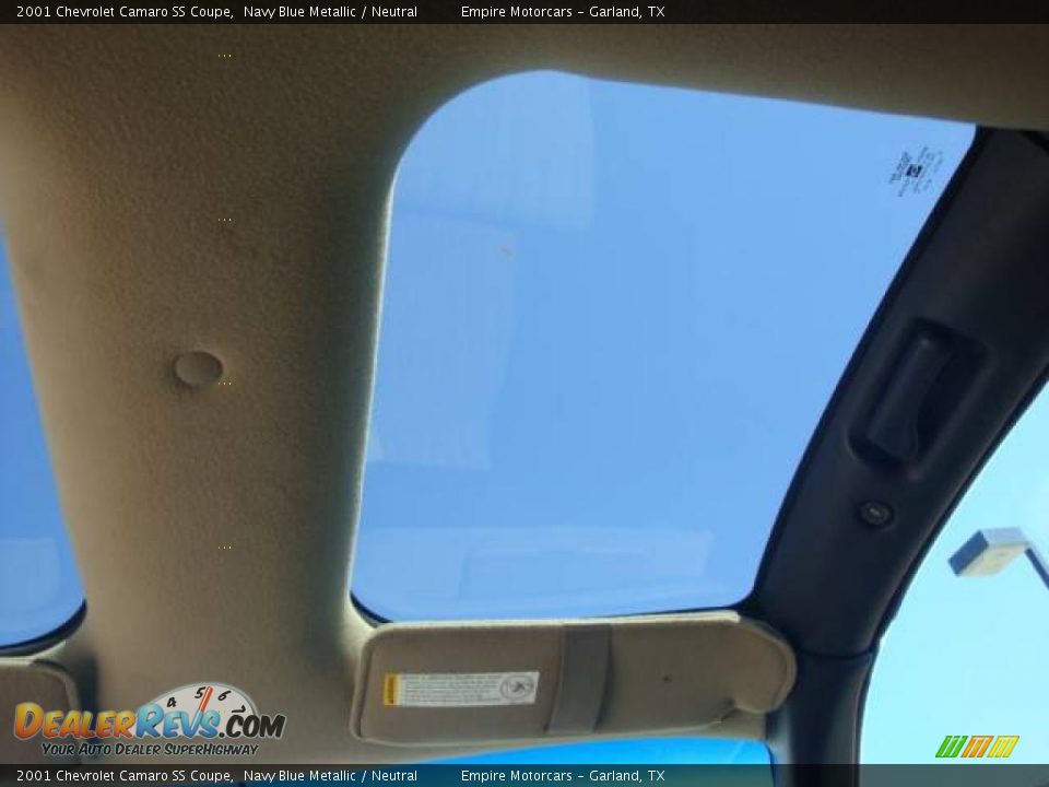 2001 Chevrolet Camaro SS Coupe Navy Blue Metallic / Neutral Photo #10