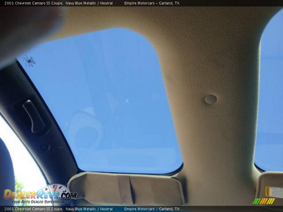 2001 Chevrolet Camaro SS Coupe Navy Blue Metallic / Neutral Photo #11