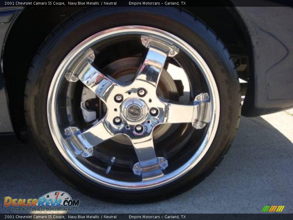 2001 Chevrolet Camaro SS Coupe Navy Blue Metallic / Neutral Photo #12