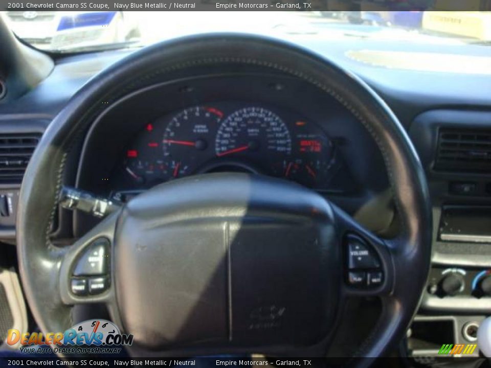 2001 Chevrolet Camaro SS Coupe Navy Blue Metallic / Neutral Photo #14
