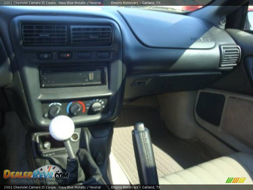 2001 Chevrolet Camaro SS Coupe Navy Blue Metallic / Neutral Photo #16
