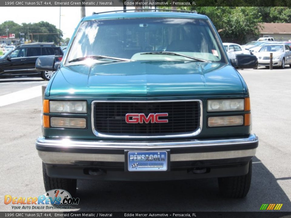 1996 GMC Yukon SLT 4x4 Emerald Green Metallic / Neutral Photo #3