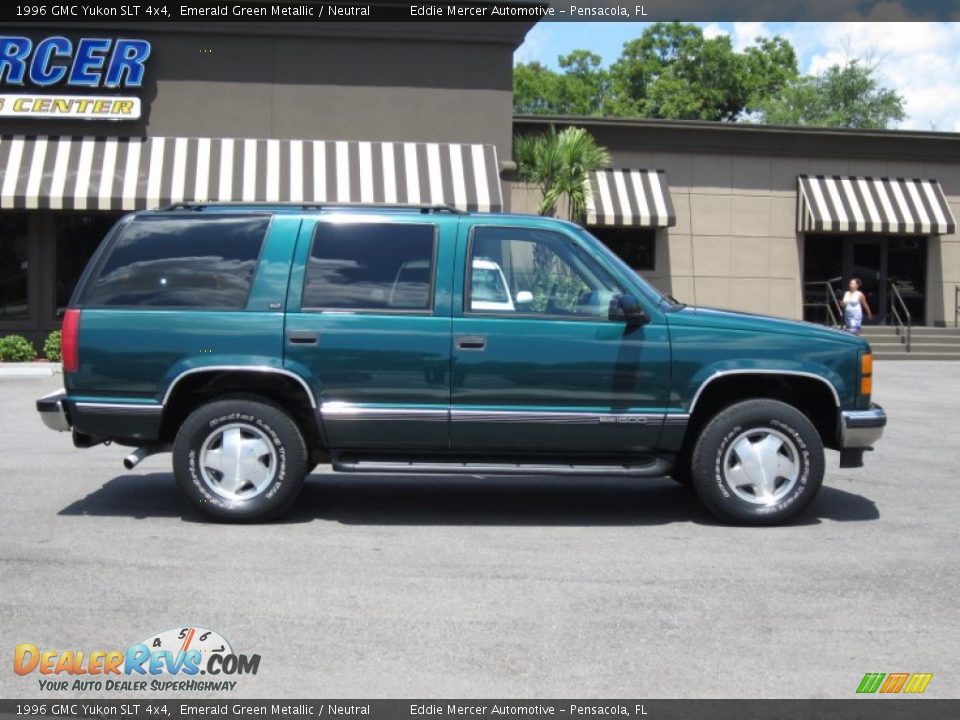 1996 GMC Yukon SLT 4x4 Emerald Green Metallic / Neutral Photo #5
