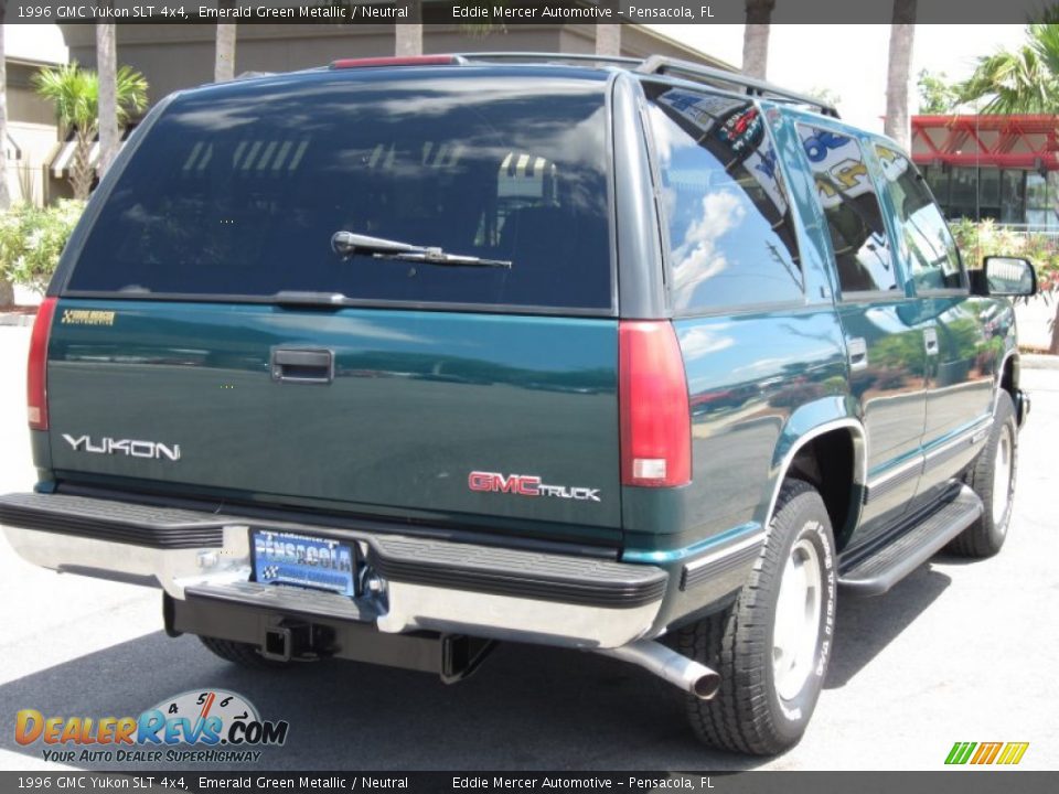 1996 GMC Yukon SLT 4x4 Emerald Green Metallic / Neutral Photo #7