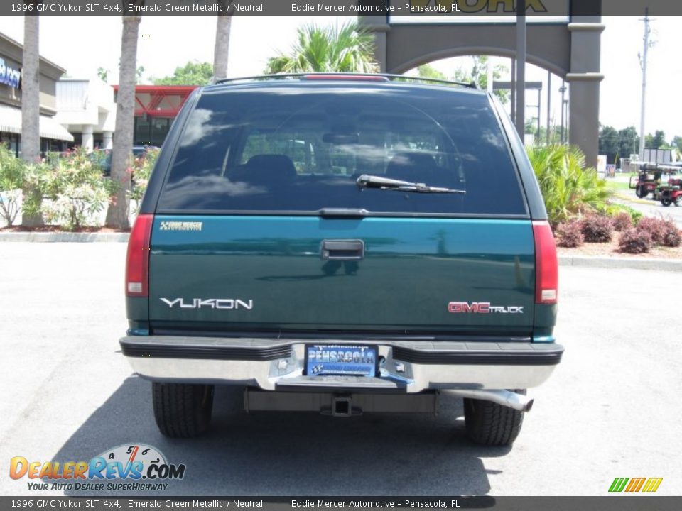 1996 GMC Yukon SLT 4x4 Emerald Green Metallic / Neutral Photo #8