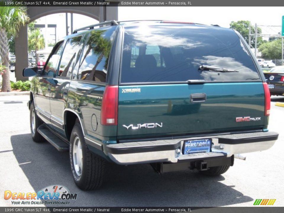 1996 GMC Yukon SLT 4x4 Emerald Green Metallic / Neutral Photo #9