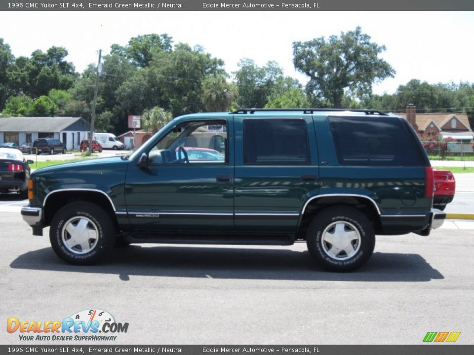 1996 GMC Yukon SLT 4x4 Emerald Green Metallic / Neutral Photo #11