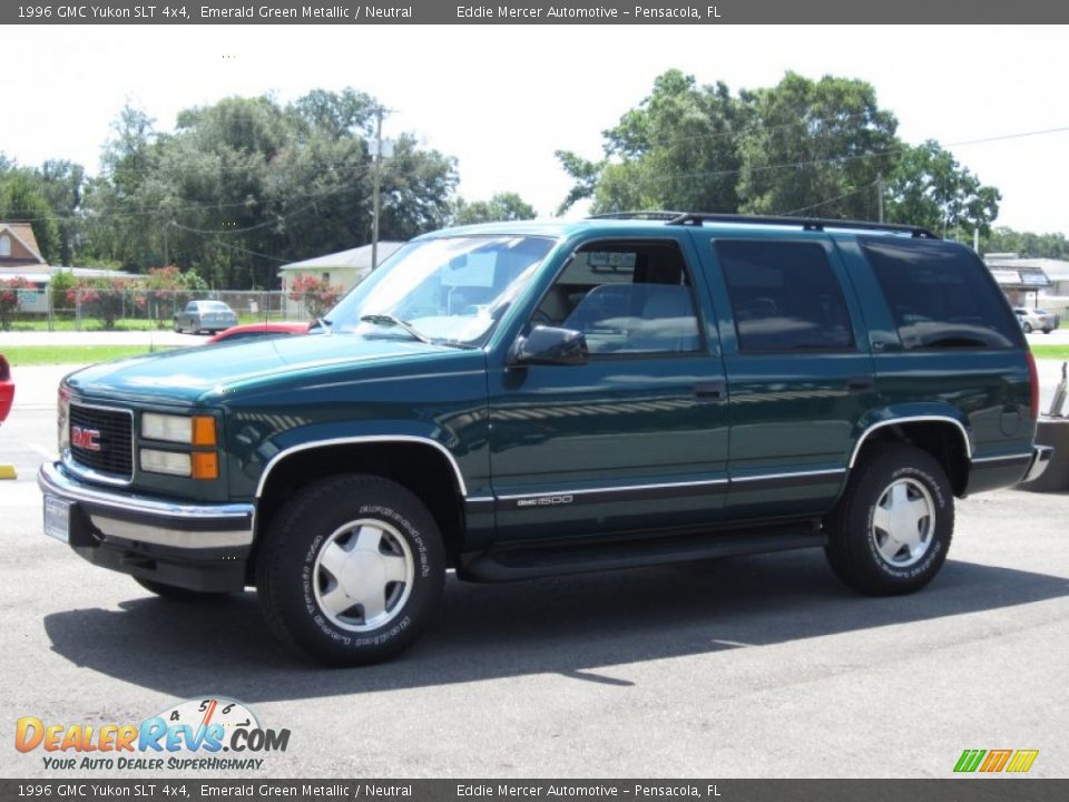1996 GMC Yukon SLT 4x4 Emerald Green Metallic / Neutral Photo #12