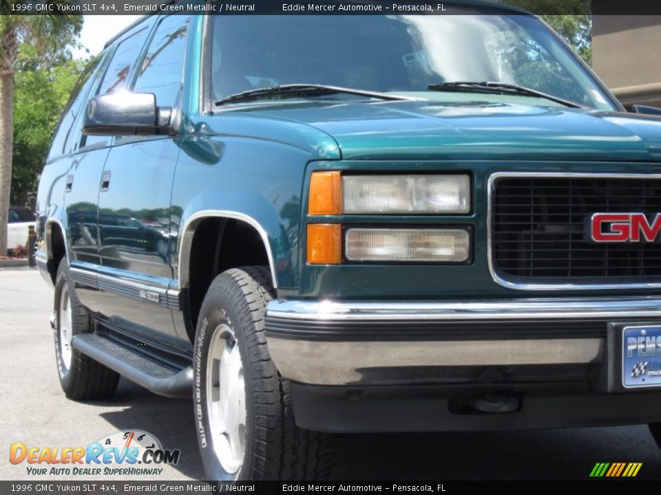 1996 GMC Yukon SLT 4x4 Emerald Green Metallic / Neutral Photo #14