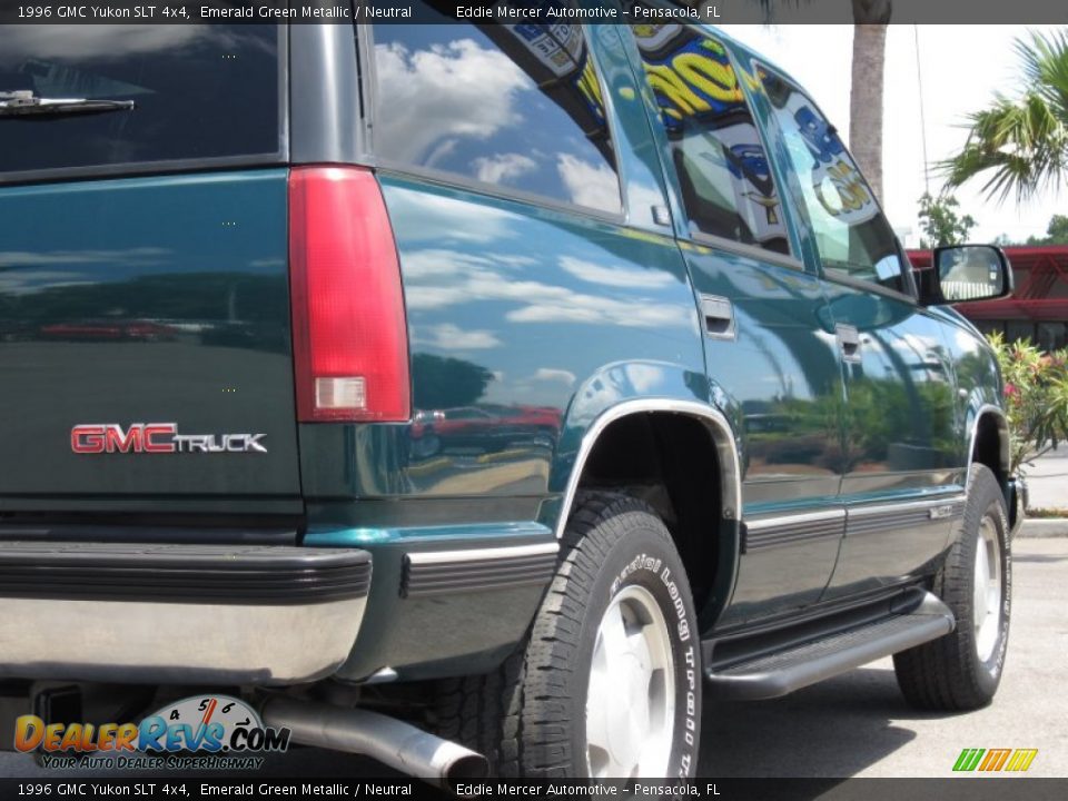 1996 GMC Yukon SLT 4x4 Emerald Green Metallic / Neutral Photo #16