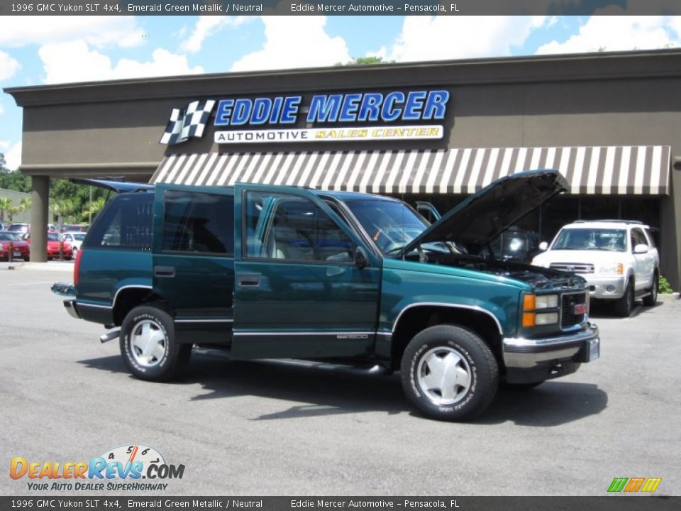 1996 GMC Yukon SLT 4x4 Emerald Green Metallic / Neutral Photo #19