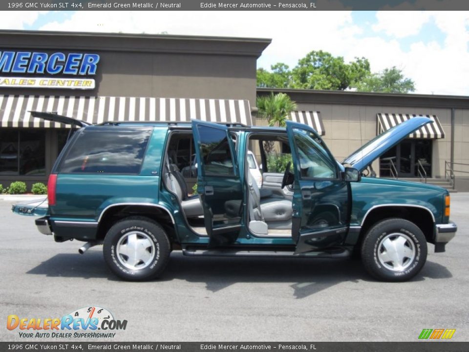 1996 GMC Yukon SLT 4x4 Emerald Green Metallic / Neutral Photo #20