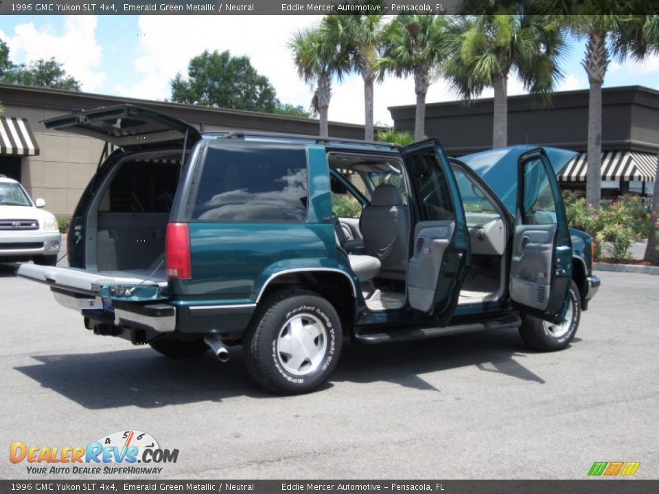 1996 GMC Yukon SLT 4x4 Emerald Green Metallic / Neutral Photo #21