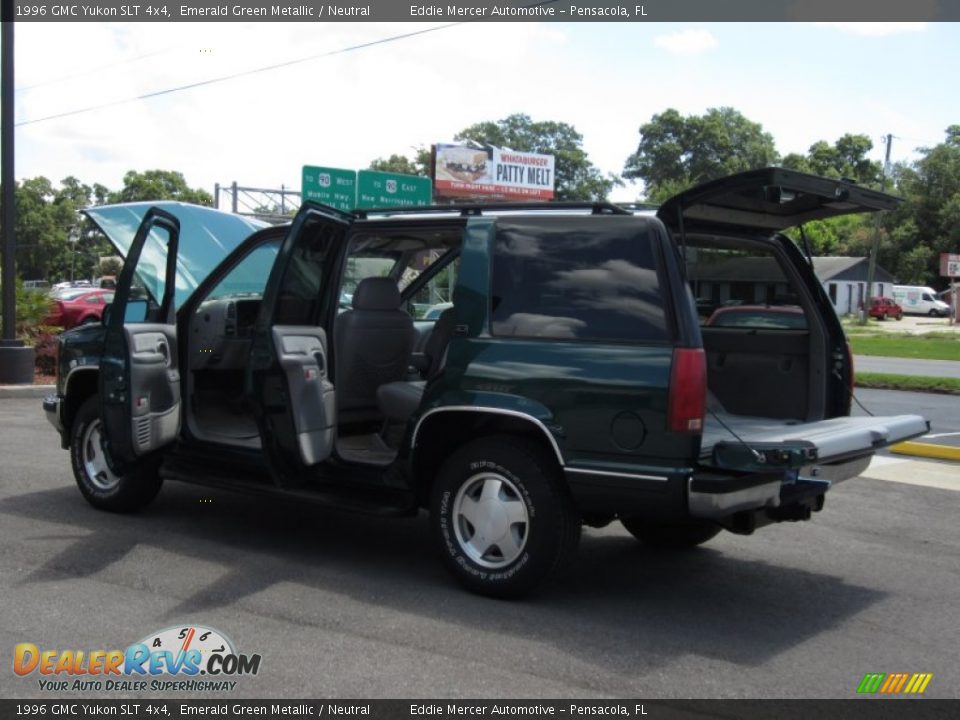 1996 GMC Yukon SLT 4x4 Emerald Green Metallic / Neutral Photo #23