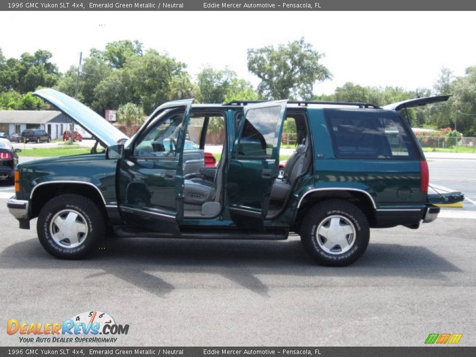 1996 GMC Yukon SLT 4x4 Emerald Green Metallic / Neutral Photo #24